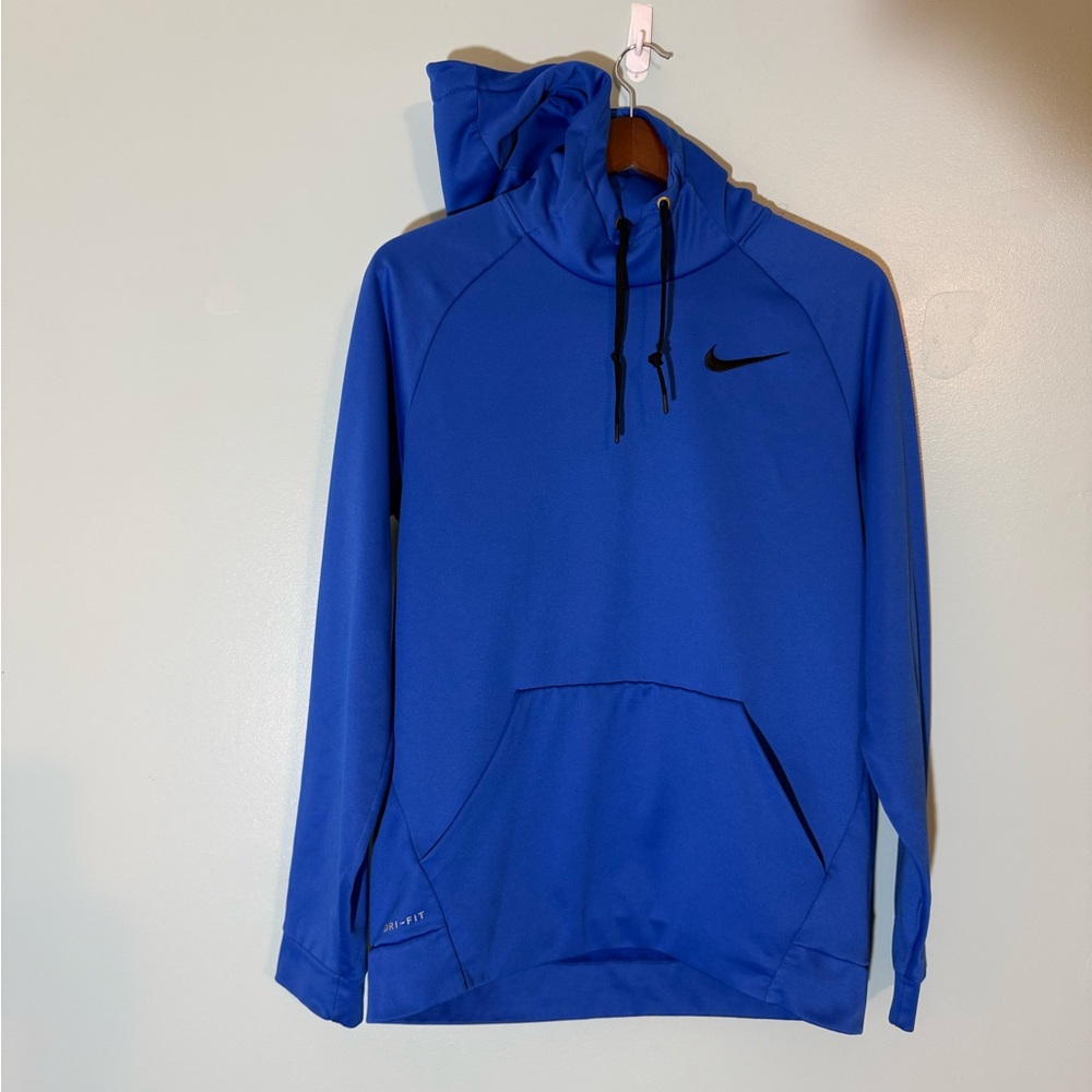 Nike Men's Dri-Fit Royal Blue Pullover Hoodie
